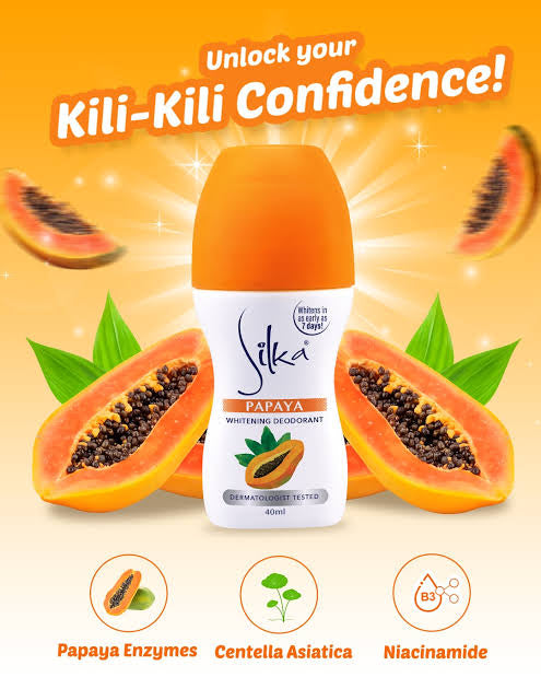 SILKA PAPAYA Whitening Deodorant 40ml
