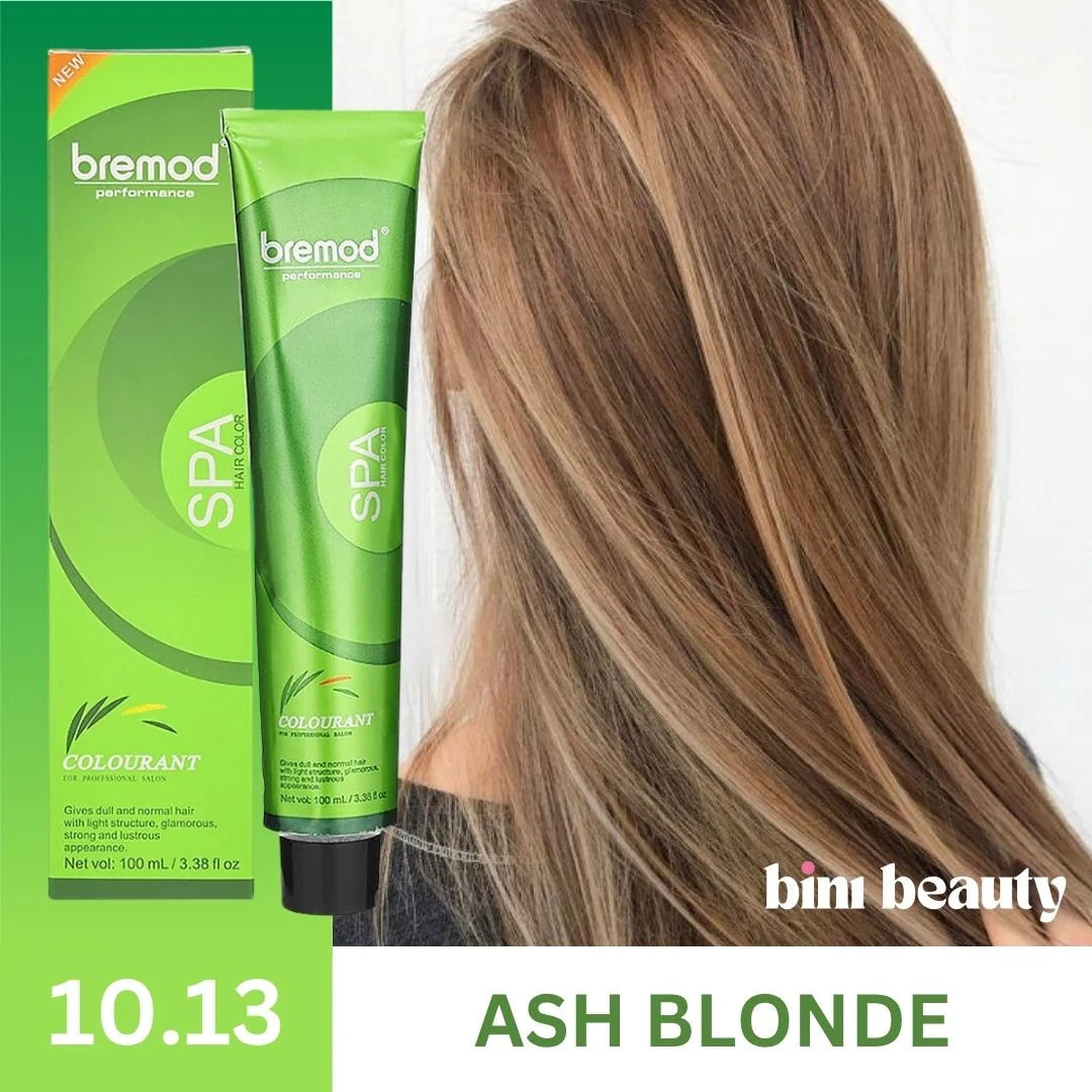 Bremod Performance Colourant Hair Colour 100ml 10.13 Ash Blonde 12% Oxidizer
