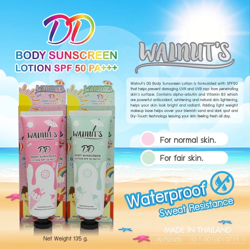 Walnut's CC Body Sunscreen Lotion SPF50 200ml- PINK