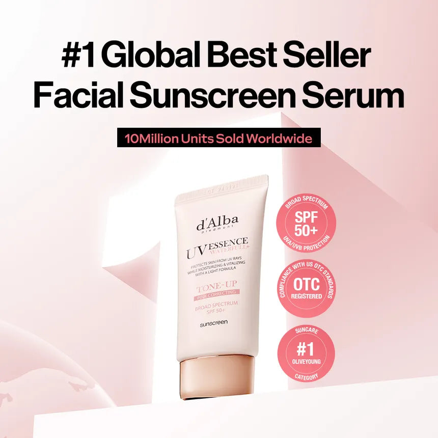 d'Alba Waterfull Tone-Up Pink Correcting Sun Cream 50ml