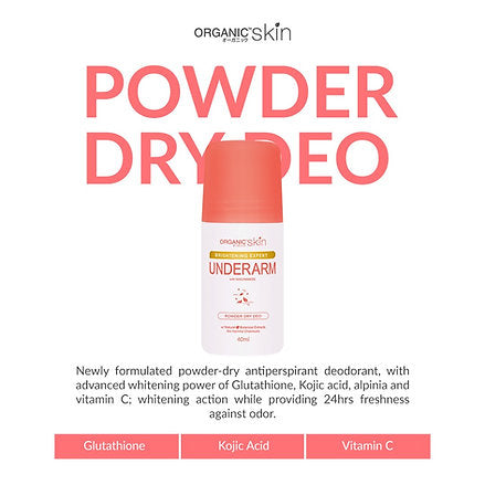 Organic Skin Underarm Power Dry Deo 40ml