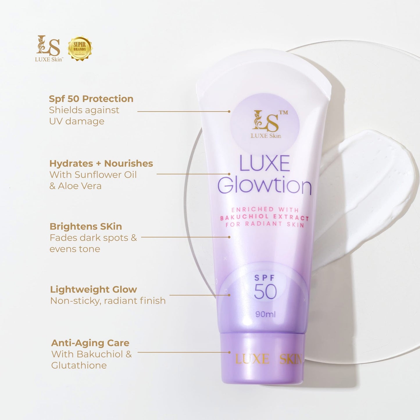 Luxe Skin Milky Whipp Soap and Glowtion Combo Package
