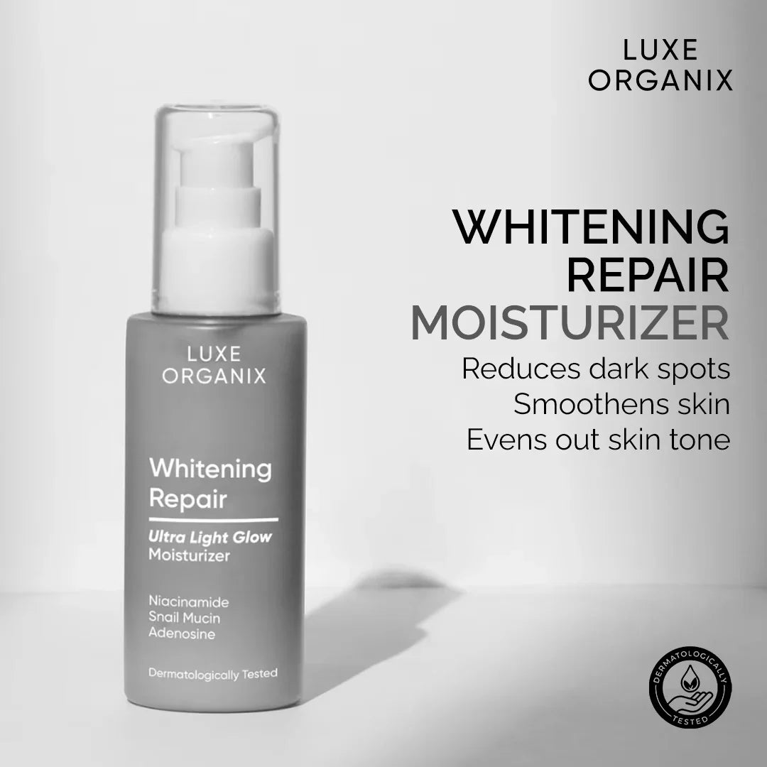 Luxe Organix Whitening Repair Ultra Light Glow Moisturiser 80ml