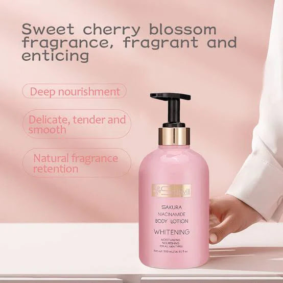 Shawill Sakura NIACINAMIDE Body Lotion Whitening 500ml