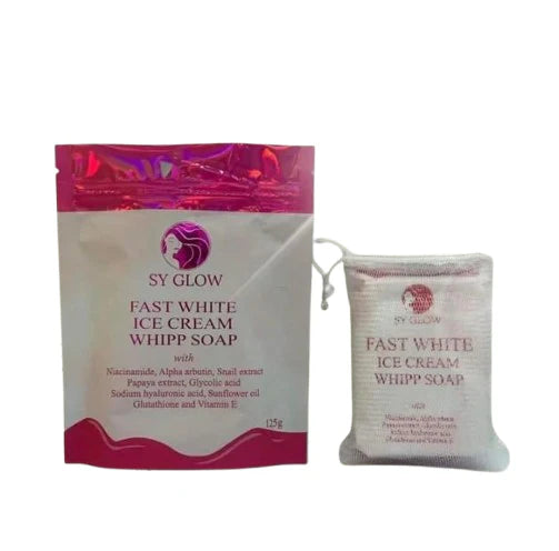 Sy Glow Fast White Ice Cream Whipp Soap 125g