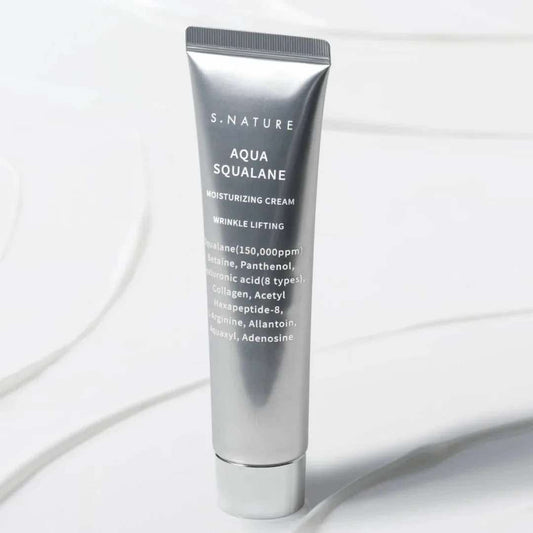 S Nature Aqua Squalane Moisturizing Cream 60ml Wrinkle Lifting (NO BOX)