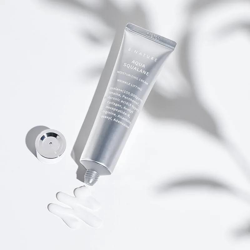 S Nature Aqua Squalane Moisturizing Cream 60ml Wrinkle Lifting (NO BOX)