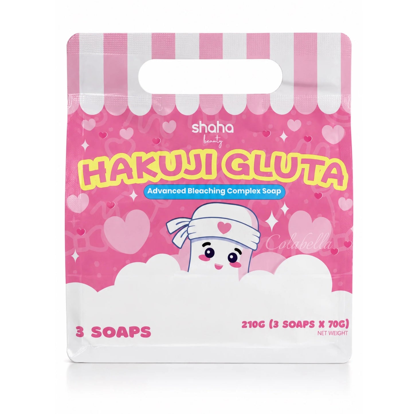 Shaha Beauty Hakuji Gluta Advanced Bleaching Complex Soap (3 x 70g)