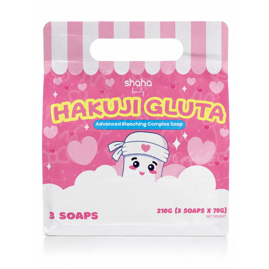 Shaha Beauty Hakuji Gluta Advanced Bleaching Complex Soap (3 x 70g)