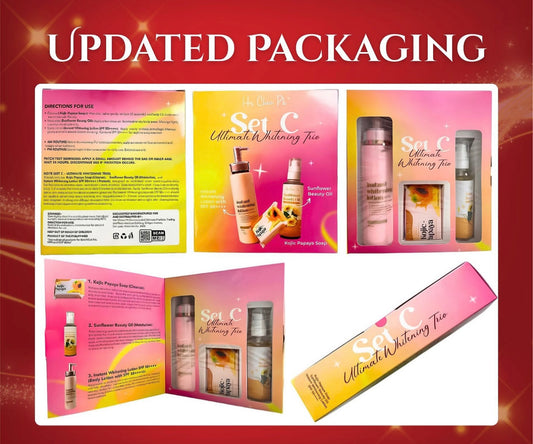 Her Choice Whitening Set (Kojic Soap, Whitening Lotion, Sunflower Beauty Oil)