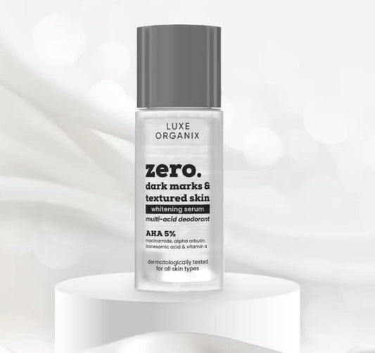 Luxe Organix Zero Dark Marks & Textured Skin Whitening Serum Deodorant For All Skin Types