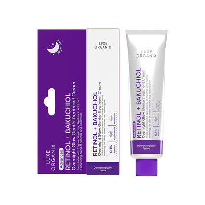 Luxe Organix Retinol + Bakuchiol Gentle Glow Treatment Cream 30g