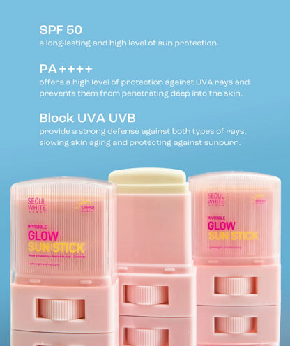 Seoul White Korea Invisible Glow Sun Stick 20g