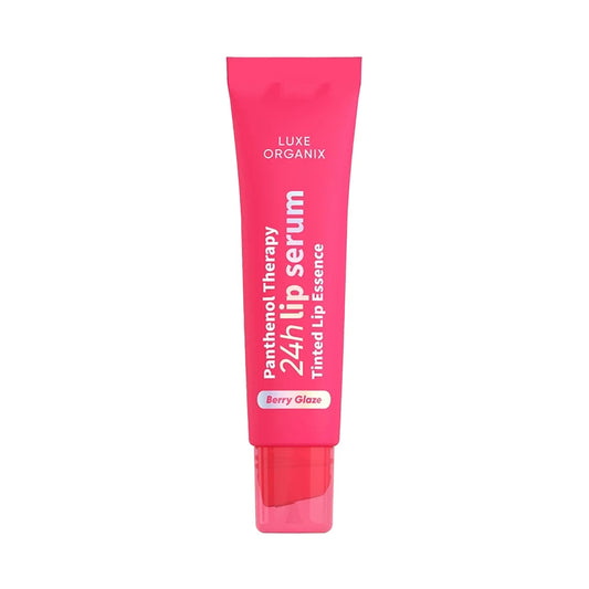 Luxe Organix Panthenol Therapy 24H Lip Serum Tinted Lip Essence Berry Glaze 10g