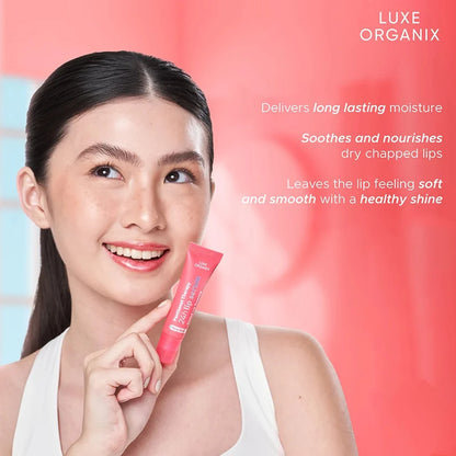 Luxe Organix Panthenol Therapy 24H Lip Serum Tinted Lip Essence Berry Glaze 10g