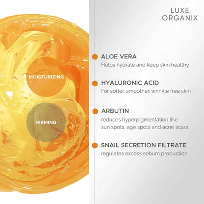 Luxe Organix Aloe Vera & Snail Soothing Gel 300ml