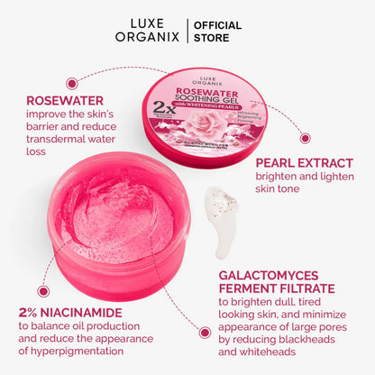 Luxe Organix Rosewater Soothing Gel 300ml