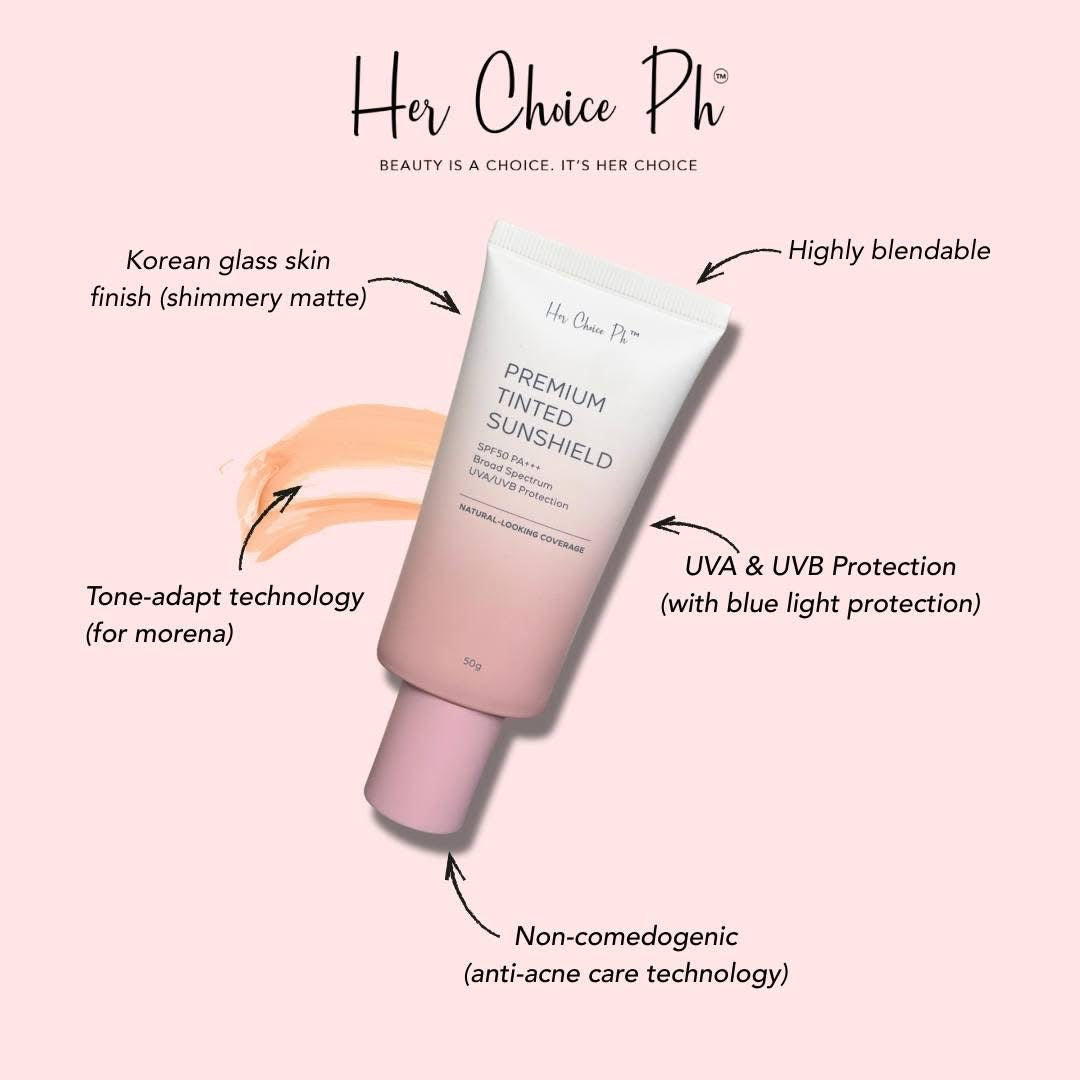 Her Choice Ph Premium Tinted Sunscreen SPF50+ 50g