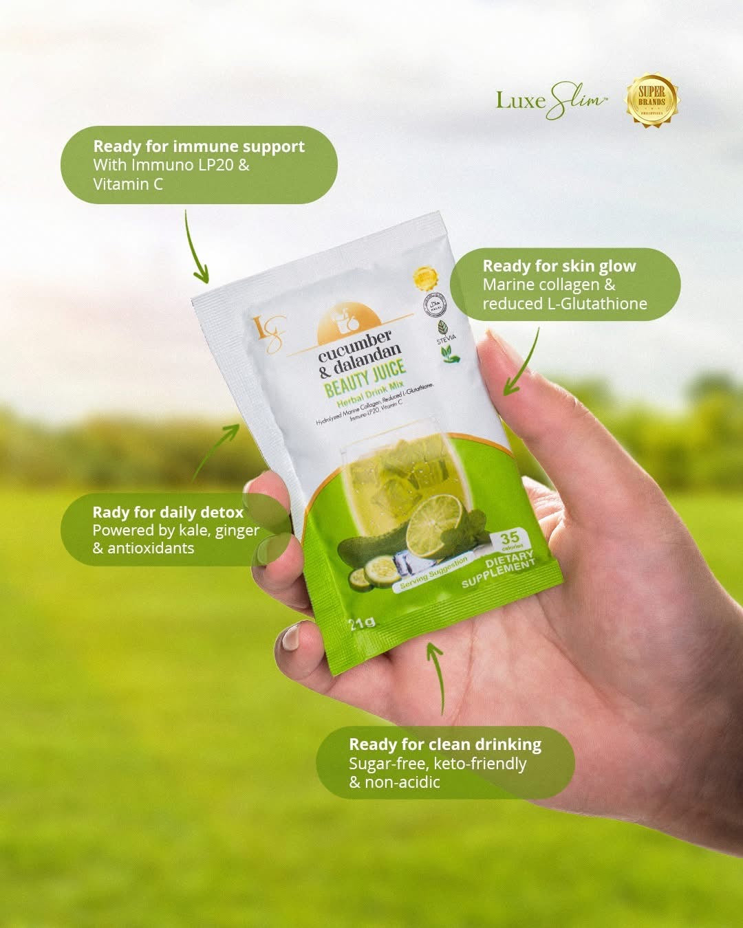 Luxe Slim Cucumber Dalandan 210g