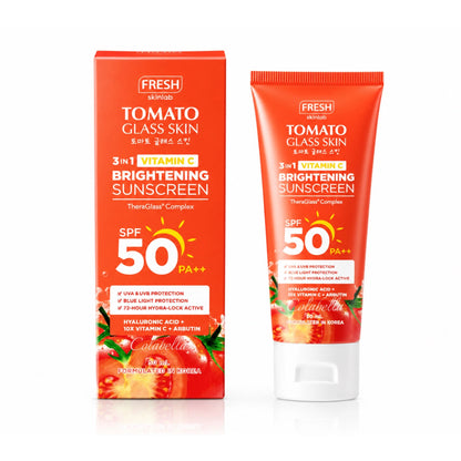 Fresh Skinlab Tomato Glass Skin 3-in-1 Vitamin C Brightening Sunscreen SPF50 PA++ 50ml