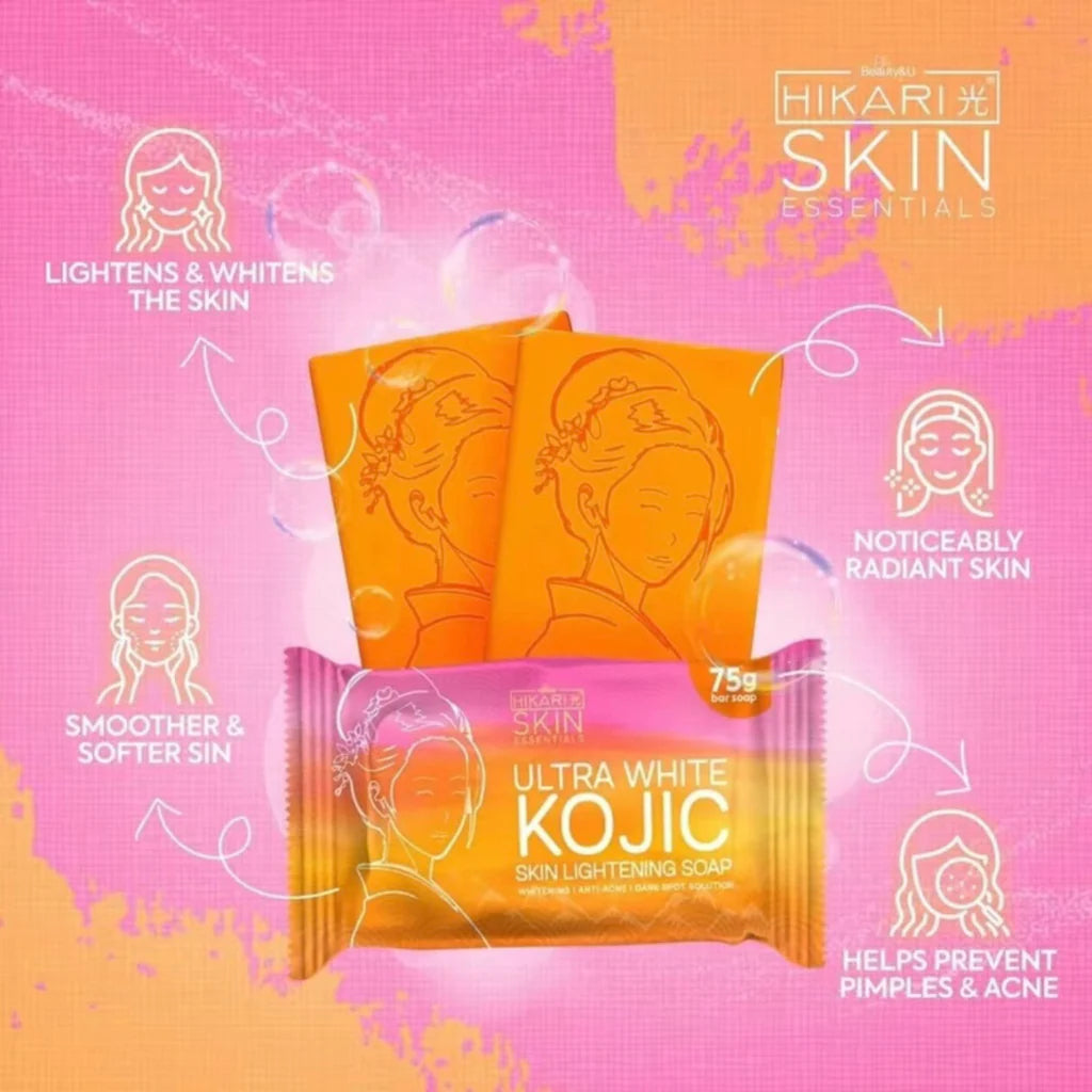 Hikari Skin Essentials Ultra White Kojic Skin Lightening Soap 75g