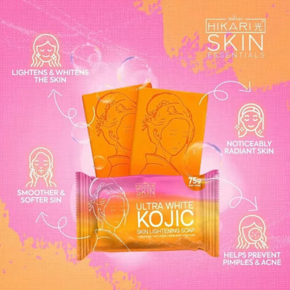 Hikari Skin Essentials Ultra White Kojic Skin Lightening Soap 75g