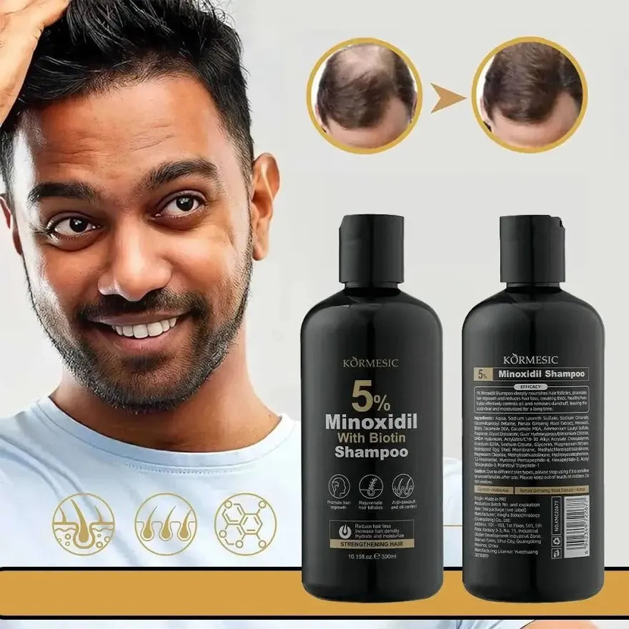 KORMESIC 5% Minoxidil With Biotin Shampoo 300ml