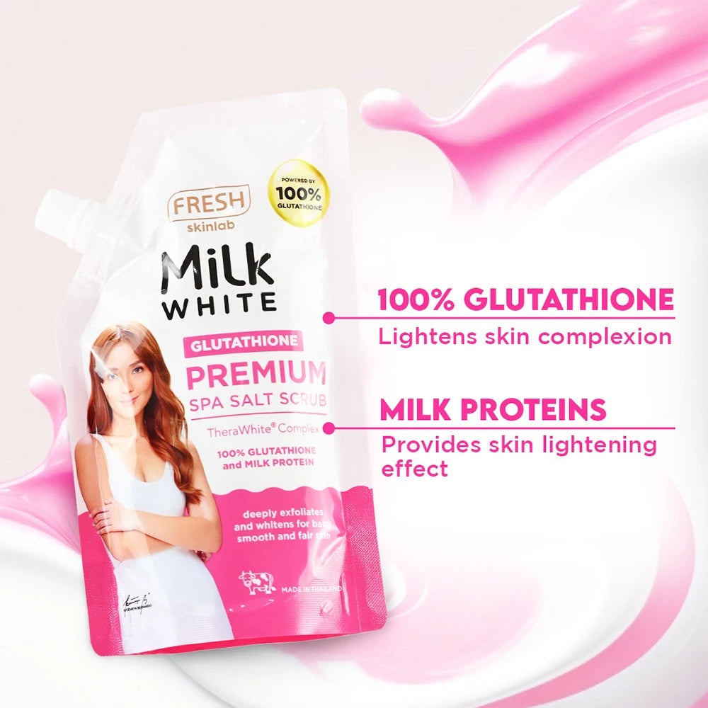 Fresh Skinlab Milk White Glutathione Premium Spa Salt Scrub 350g