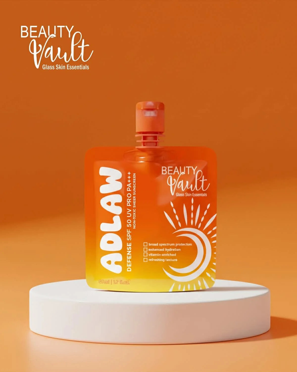 Beauty Vault ADLAW Defense Sunscreen SPF50 UV Pro PA+++ 50ml