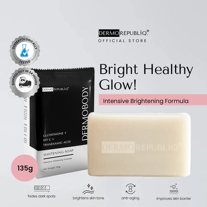 Dermobody glutathione + vitamin c + tranexamic acid brightening body bar
