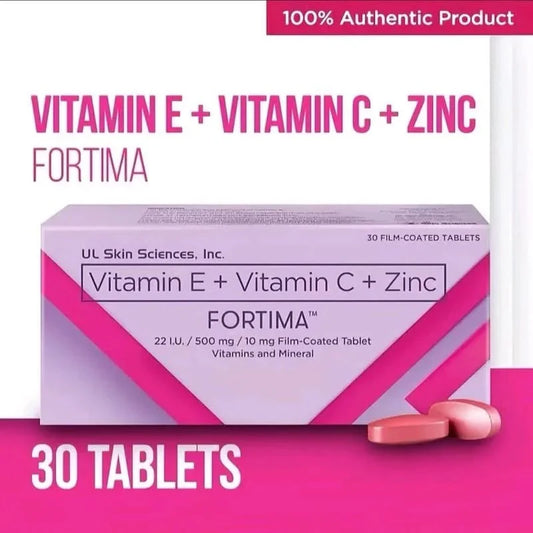 FORTIMA Film Coated 30 Tablets (Vitamin E + Vitamin C + Zinc)