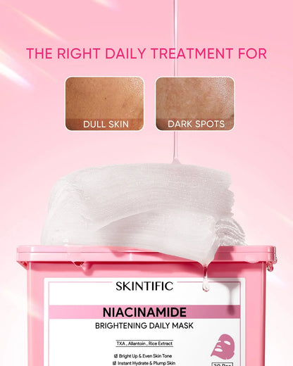 SKINTIFIC Niacinamide Brightening Daily Mask 30 Sheets