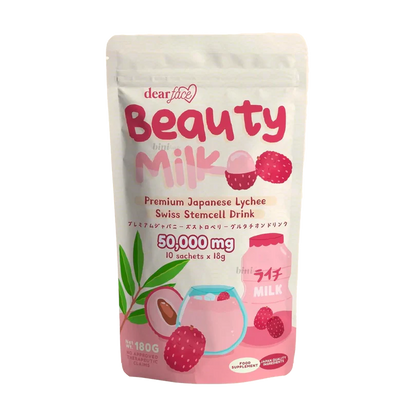 Dear Face Beauty Milk Lychee Swiss Stemcell Drink 180g