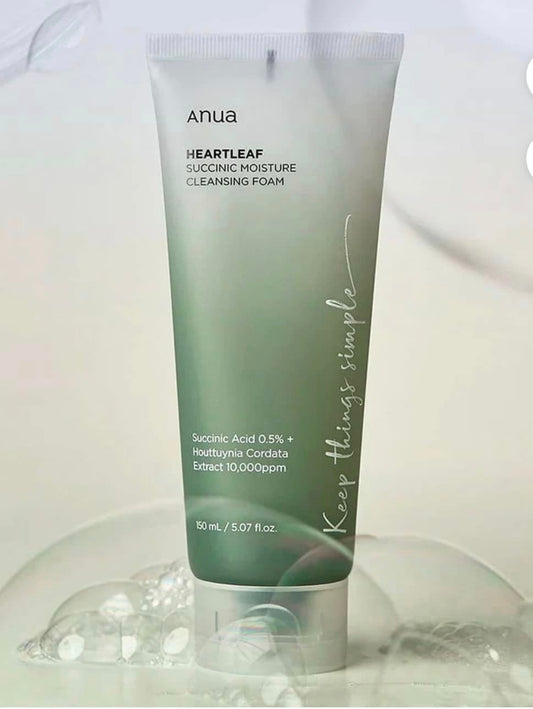 Anua Heartleaf Succinic Moisture Cleansing Foam