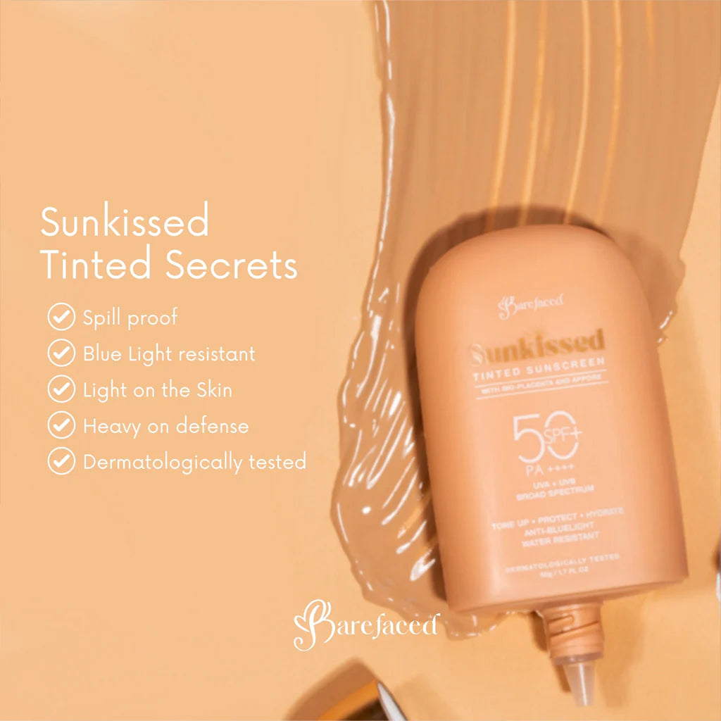 Barefaced Sunkissed Tinted Sunscreen SPF 50 PA ++++ 50g