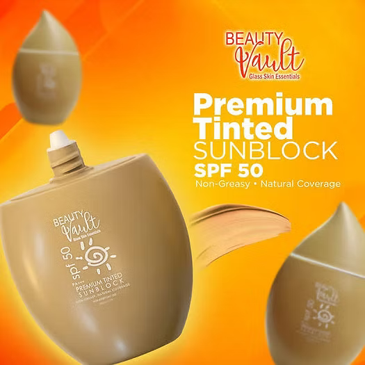 Beauty Vault Premium Tinted Sunblock SPF 50 PA+++ 50g