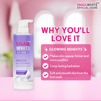 Snail white Body Wash Smooth & Youthful