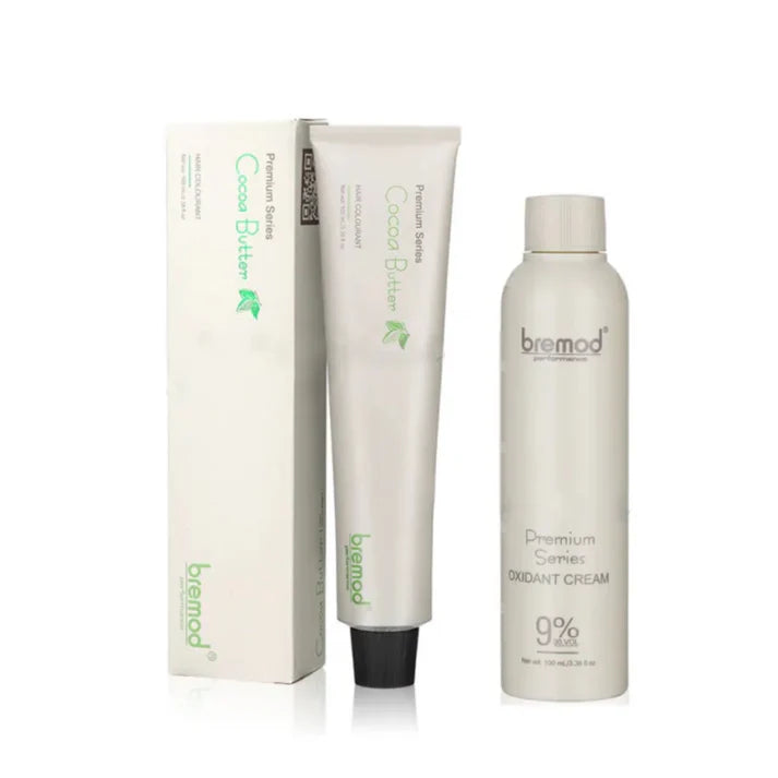 Bremod Hair Color Dye Cream 100ml & Oxidizer 9% (Choose a Color)