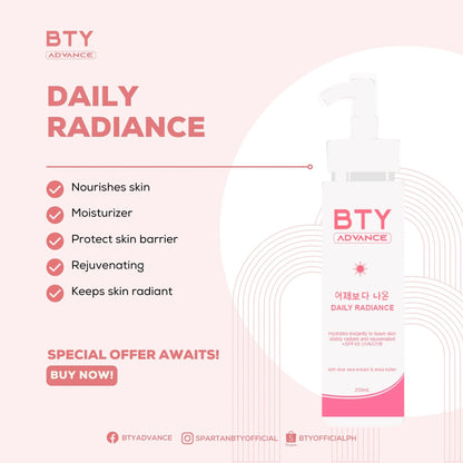 BTY Advance Daily Radiance SPF 45 UVA/UVB 250ml