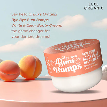 Luxe Organix Bye Bye Bum Bumps White and Clear Booty Cream