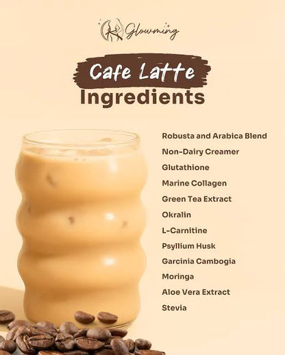 Glowming Cafe Latte Drink 10 sachets