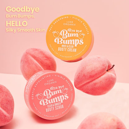 Luxe Organix Bye Bye Bumps Booty Cream and Scrub Combo Package