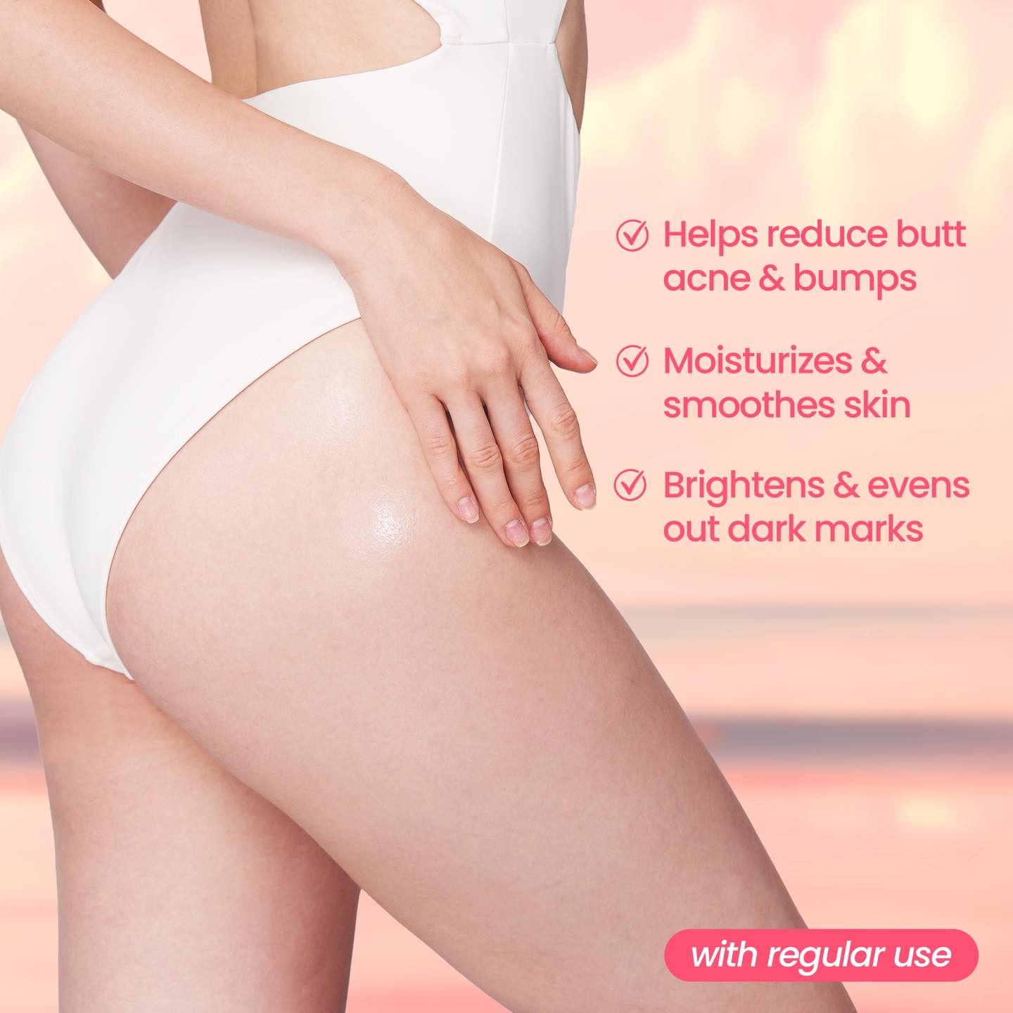 Luxe Organix Bye Bye Bumps Booty Cream and Scrub Combo Package