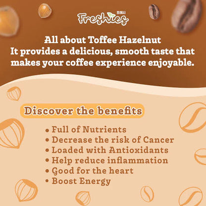 Freshies Toffee Hazel Nut Coffee Drink (Health & Glow Up Coffee) 10s