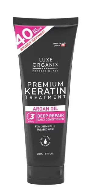 Luxe Organix Premium Keratin Treatment Argan Oil Deep Repair Conditioner 250ml