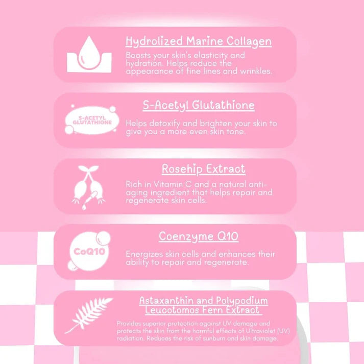 Dear Face Beauty Milk Premium Japanese Glutathione Strawberry Drink 180g