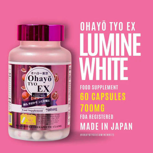 OHAYO TYO Tokyo EX White 60 Capsules Glutathione