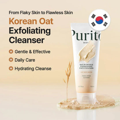 Purito Oat In Gentle Exfoliating Face Cleanser (150ml)