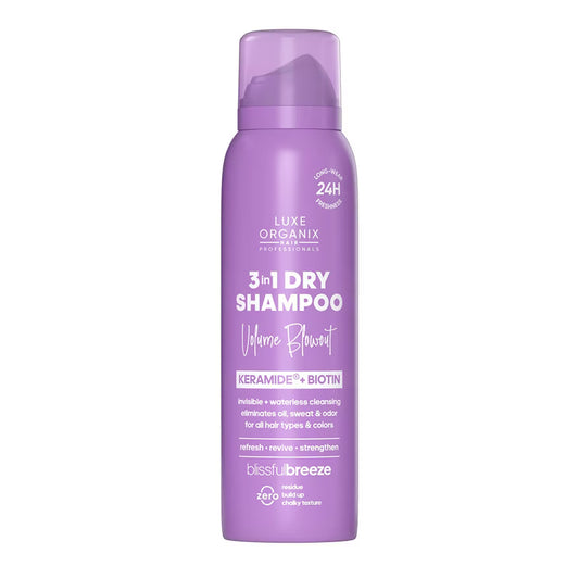 LUXE ORGANIX Hair Professionals 3in1 Dry Shampoo Volume Blowout Blissful Breeze 110ml