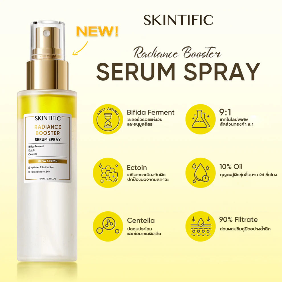 SKINTIFIC Radiance Booster Serum Spray 50ml